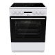 COOKER FREE STANDING  KEC6A40WG ΚΕΡΑΜΙΚΗ ΛΕΥΚΗ A 71LT (ΟΘΟΝΗ / ΥΔΡΟΛΥΣΗ)